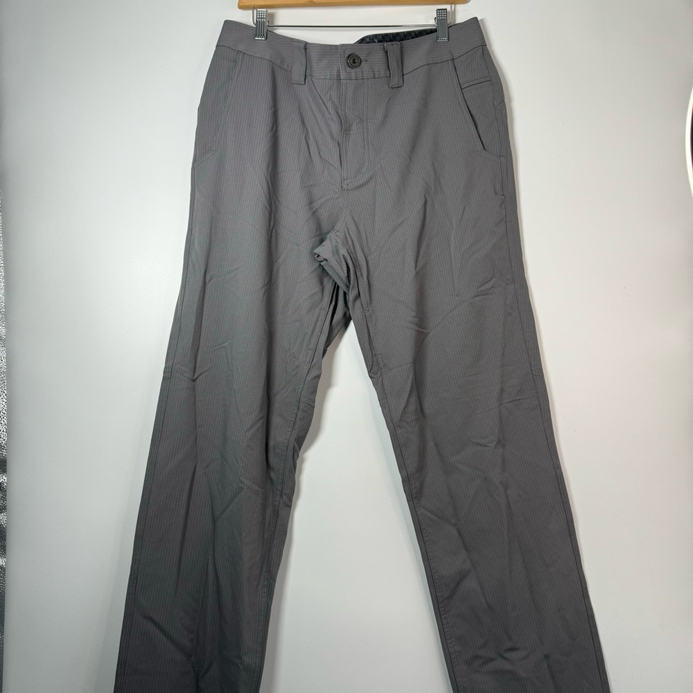 Lululemon Gray Stripe Chinos with Relaxed Fit Size 36